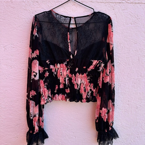 Free People Daphne Floral Blouse - Picture 3 of 3
